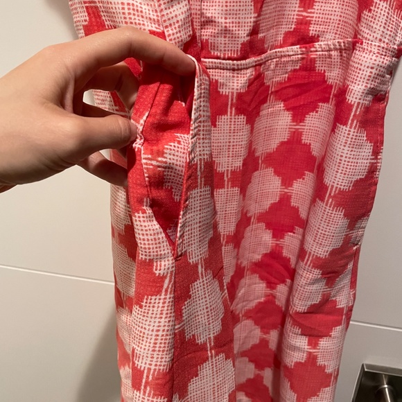 MERONA Geometric Summer One Piece Dress sleeveless shirt top vintage print SMALL - Picture 5 of 7